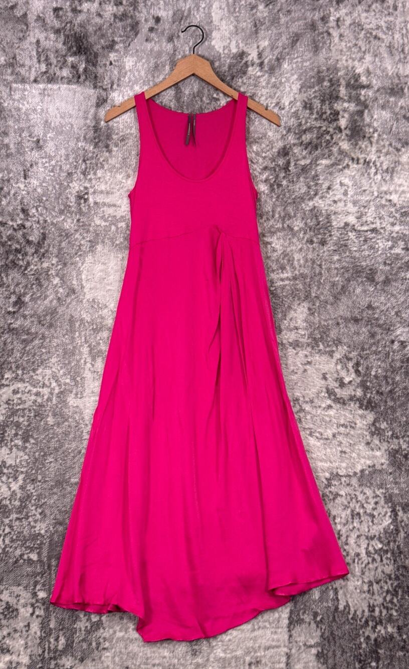 Anthropologie Dress Small Womens Pink Sleeveless A Line Midi